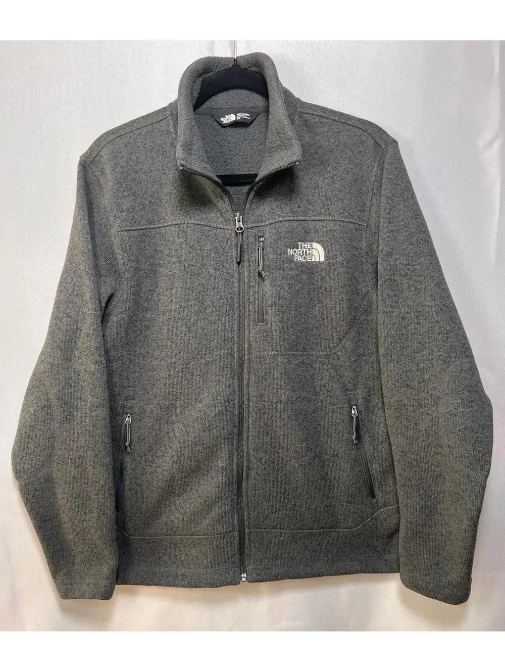 The North Face Men’s Gray Full Zip Fleece Jacket Size Small
